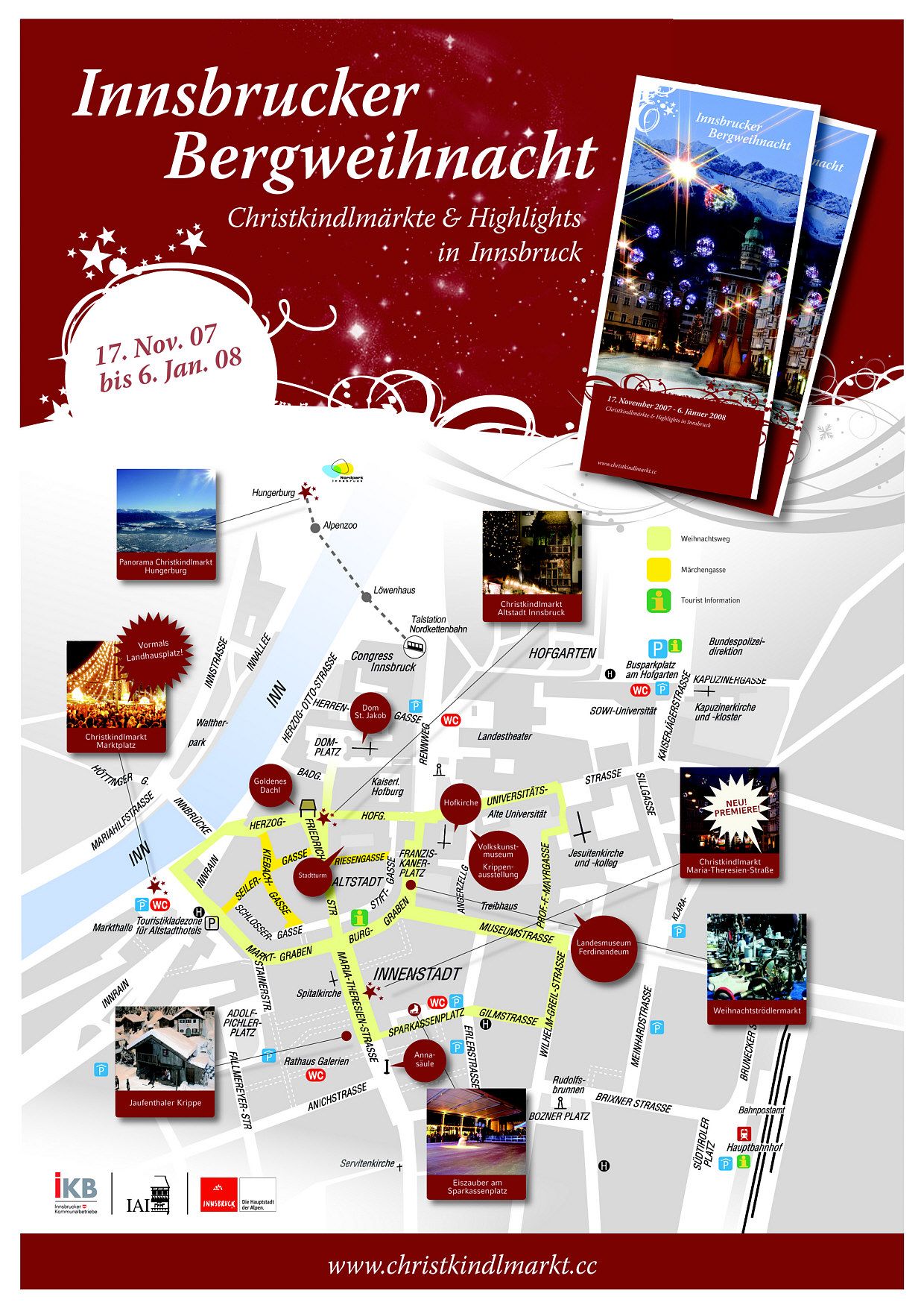 Innsbruck Christmas Market Map