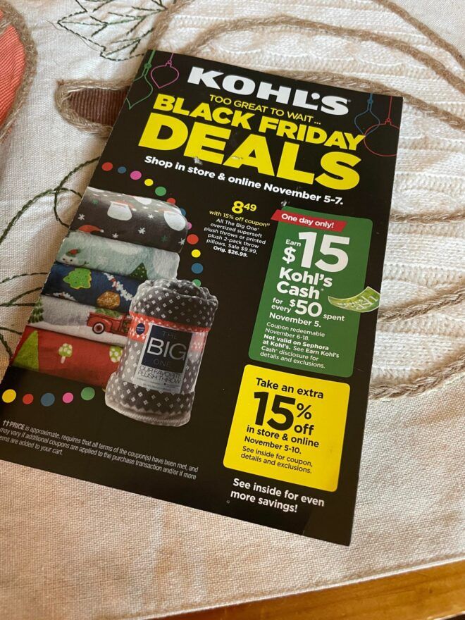 Kohl's Pre Black Friday