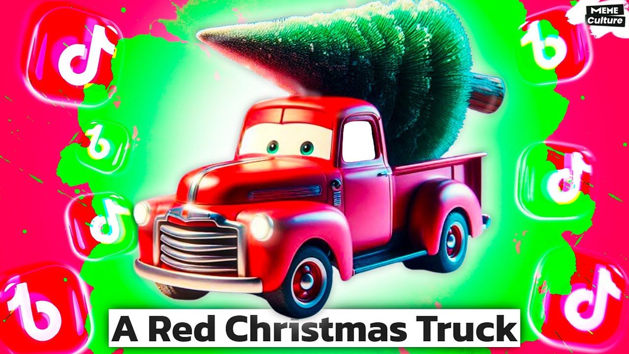 Little Red Truck Hauling Christmas Tree Meaning Explained