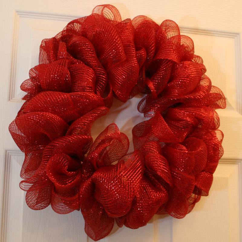 Mesh Ribbon Wreath