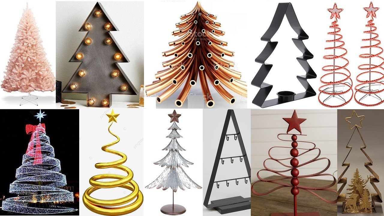 Mini Metal Christmas Tree Decorating Ideas