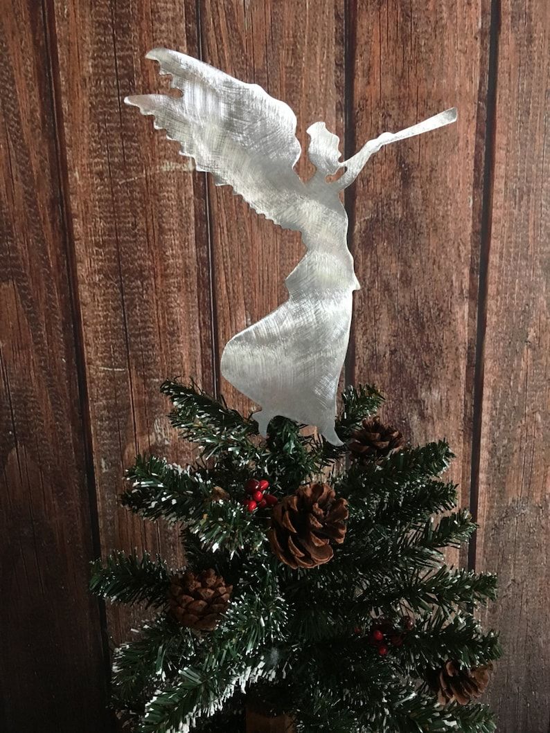 Miniature Metal Angel Tree Topper