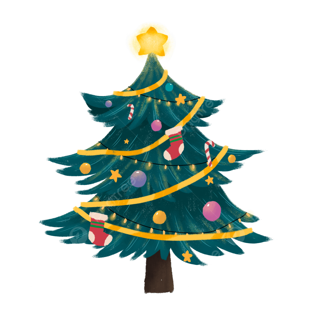 Minimalist Christmas Tree Png