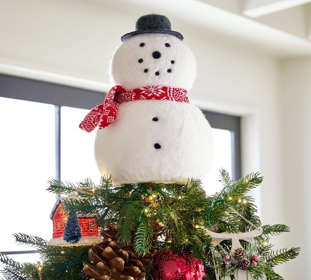 Modern Snowman Tree Topper