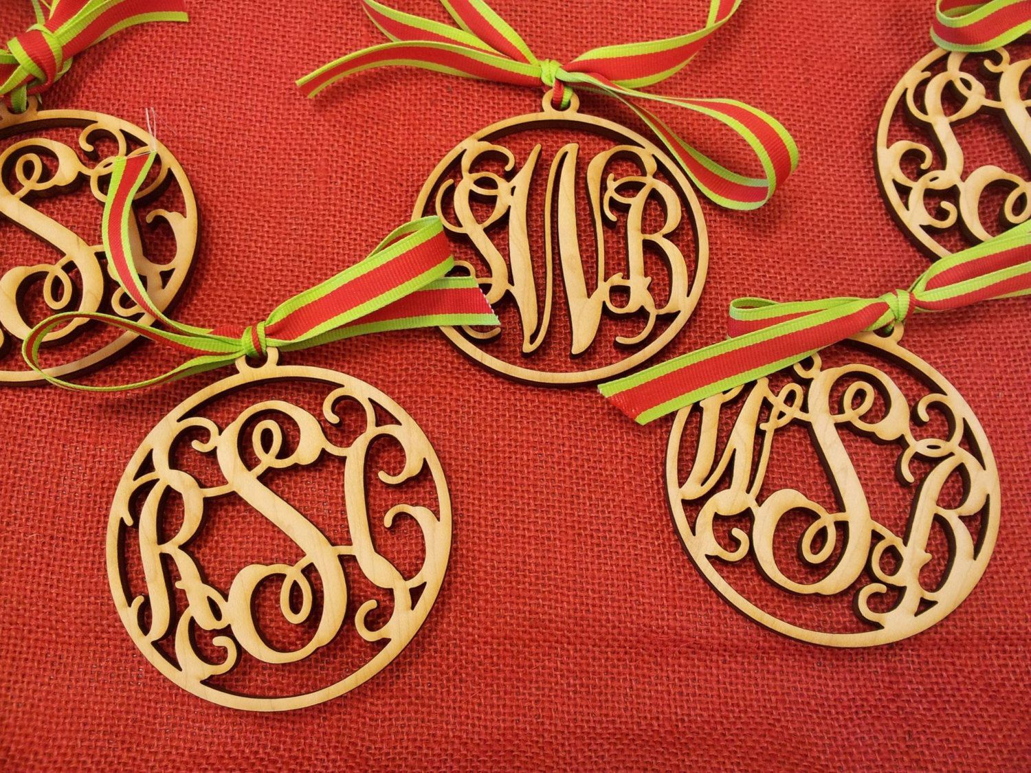 Monogrammed Christmas Decorations