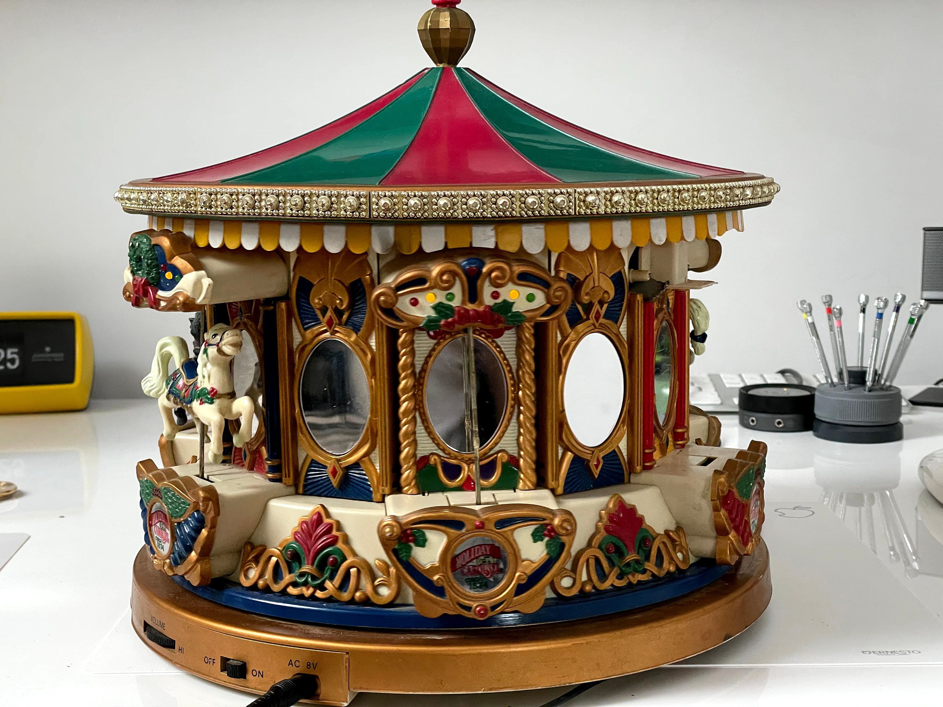 Mr. Christmas Holiday Carousel Nostalgic Holiday Decoration