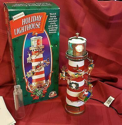 Mr Christmas Holiday Lighthouse With Santa Inside