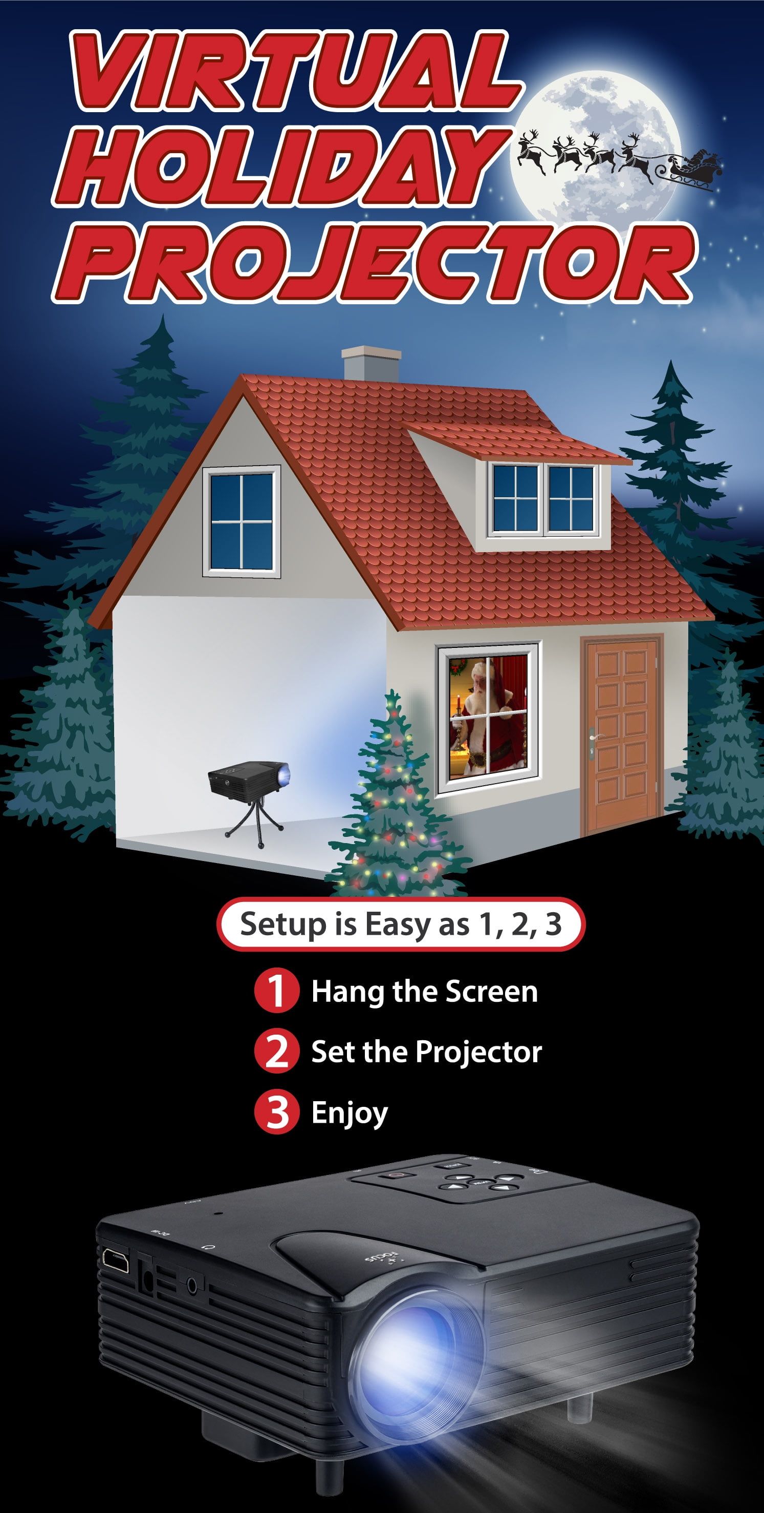 Mr Christmas Virtual Holiday Projector Kit Review