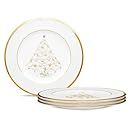 Noritake Palace Christmas Gold Accent Plates Gold Accents