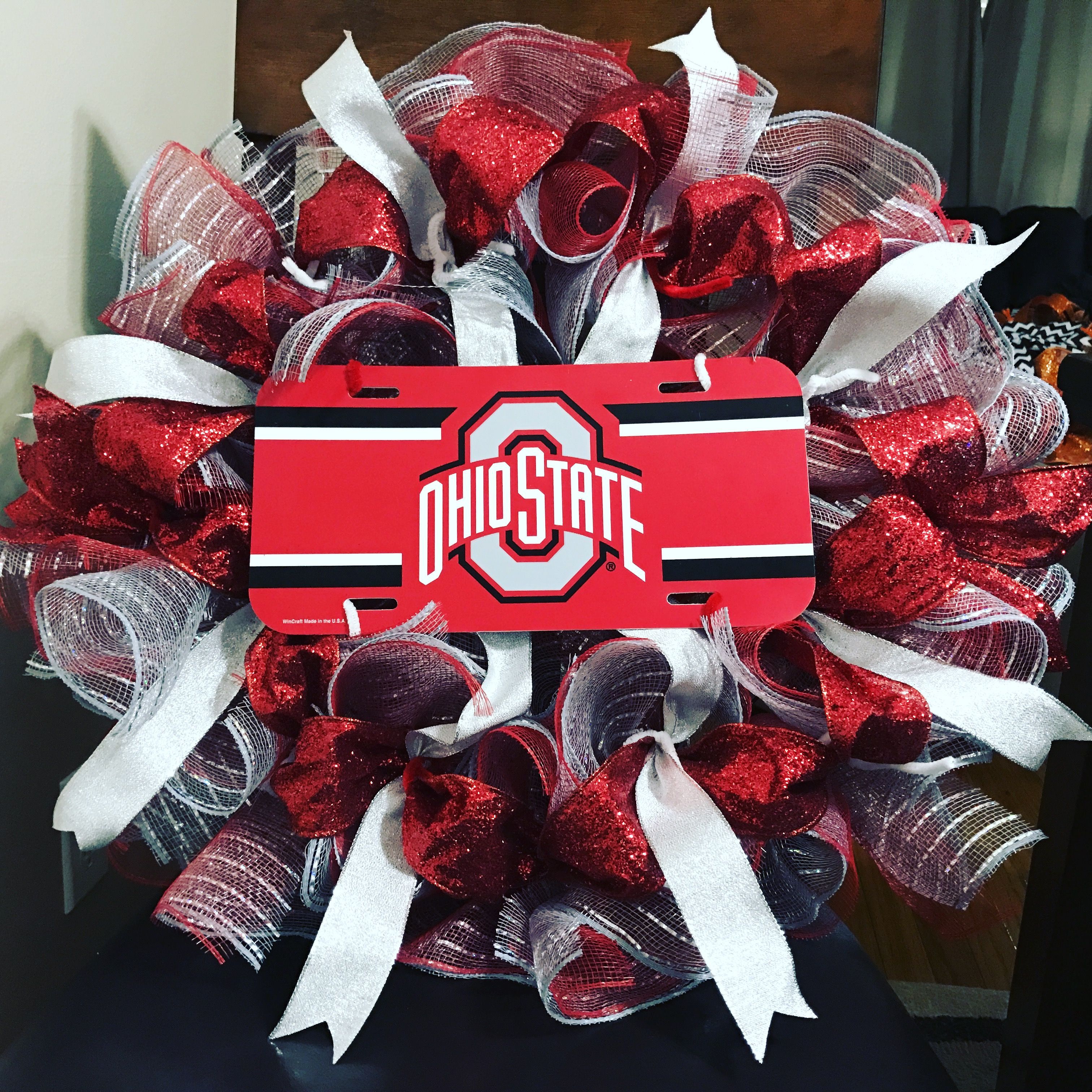 Ohio State Wreath