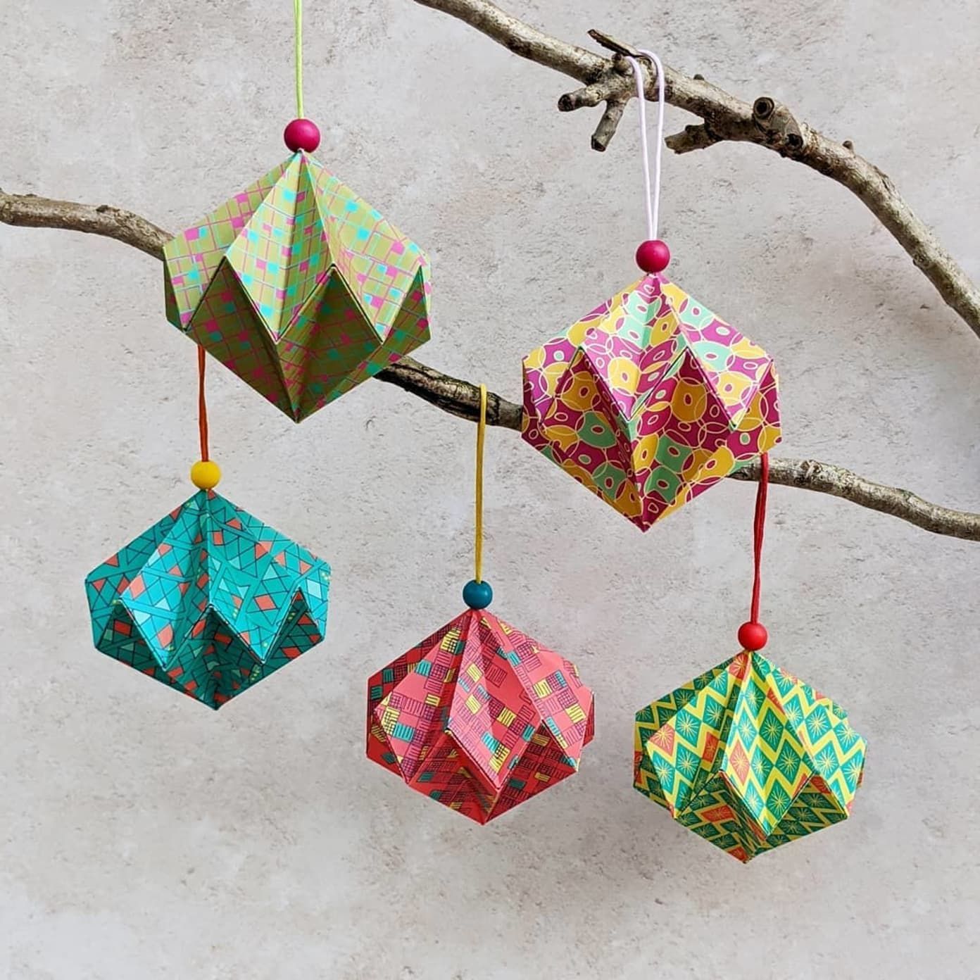 Origami Christmas Tree Ornament