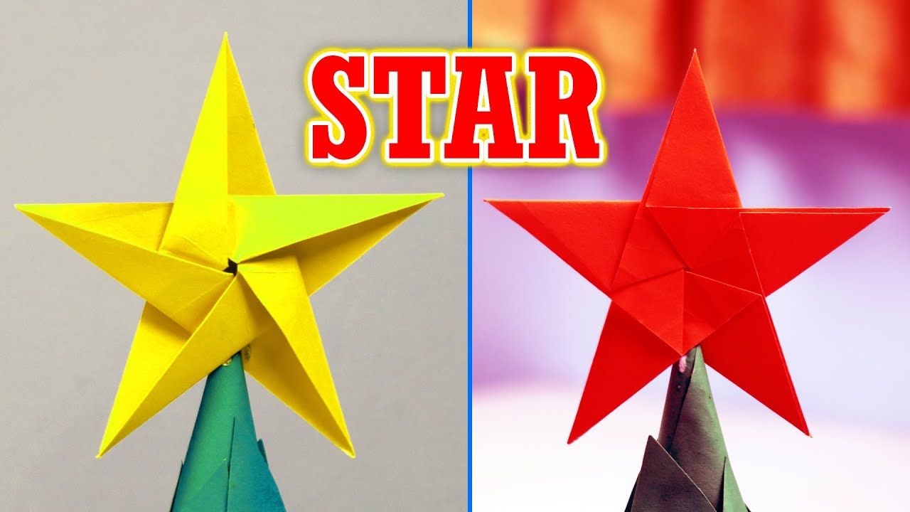 Origami Christmas Tree Star