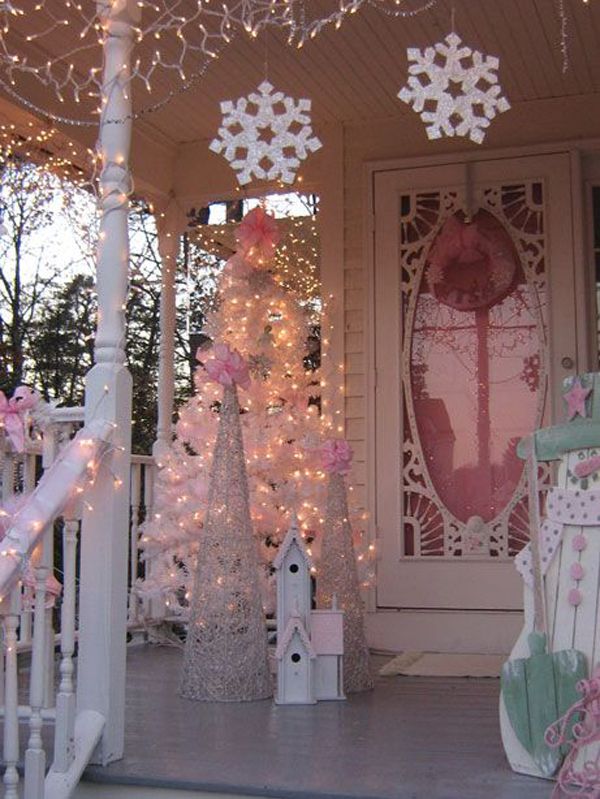 Outdoor Pink Christmas Tree