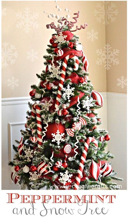 Peppermint Bark Christmas Tree Decoration