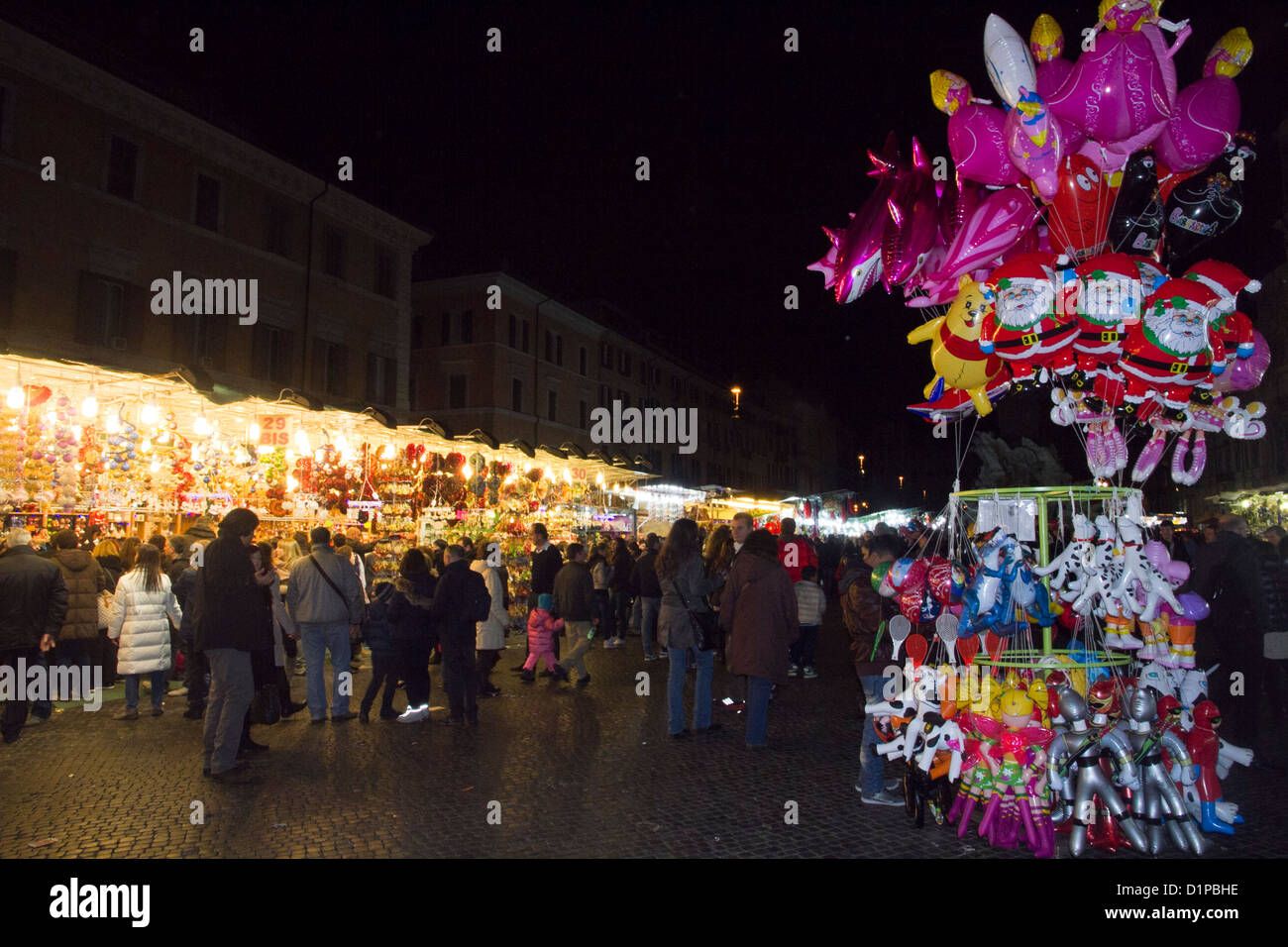 Piazza Navona Christmas Market Night