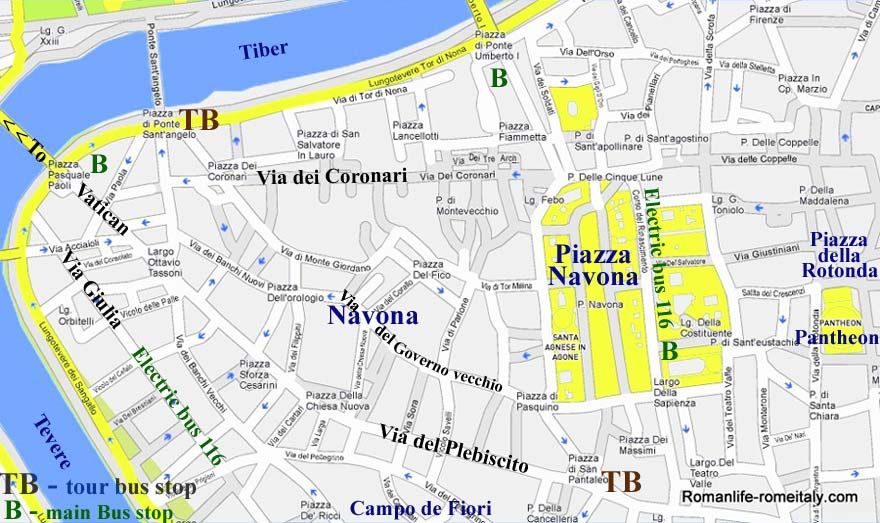 Piazza Navona Map