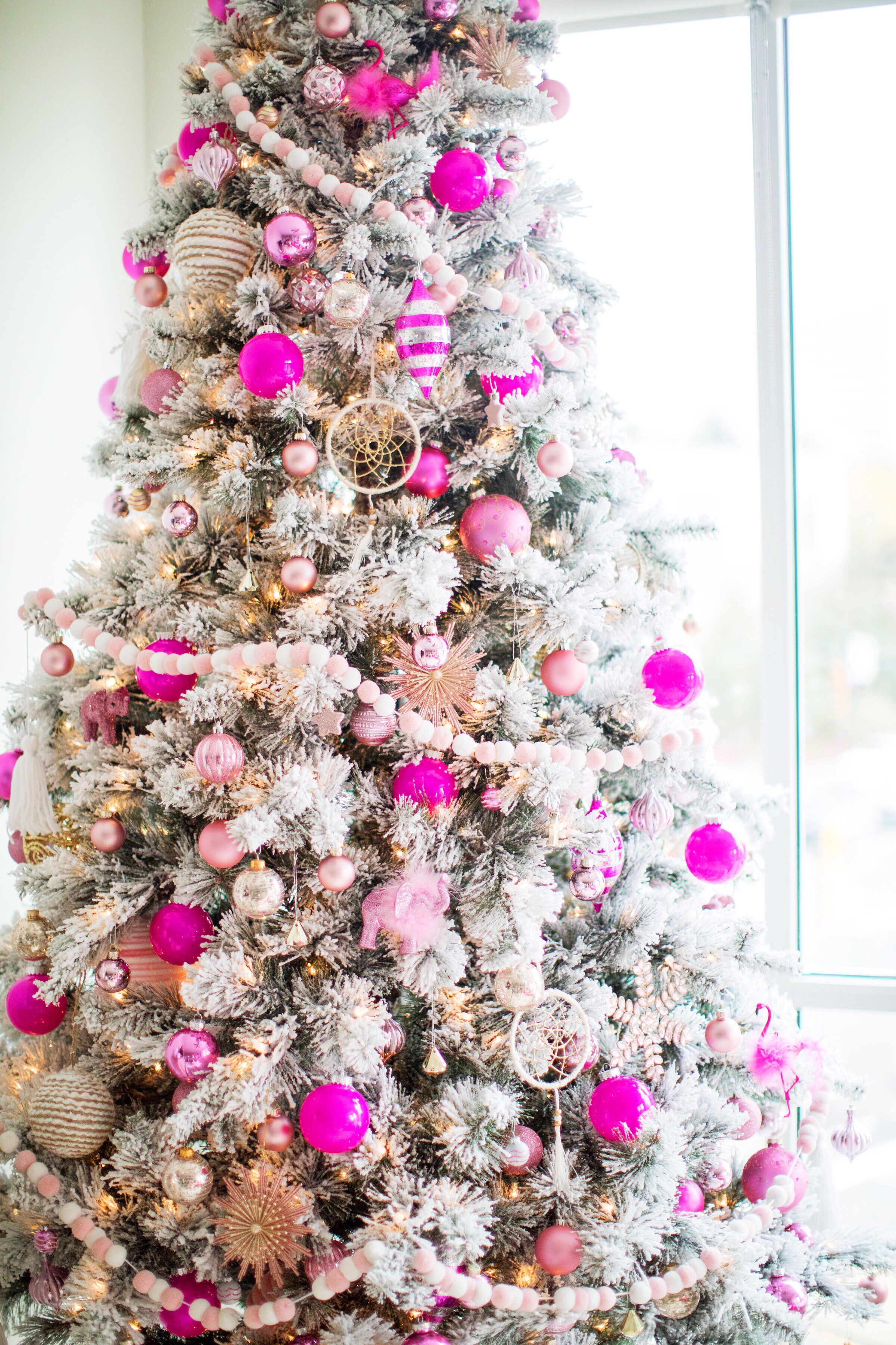 Pink Christmas Tree Ornaments