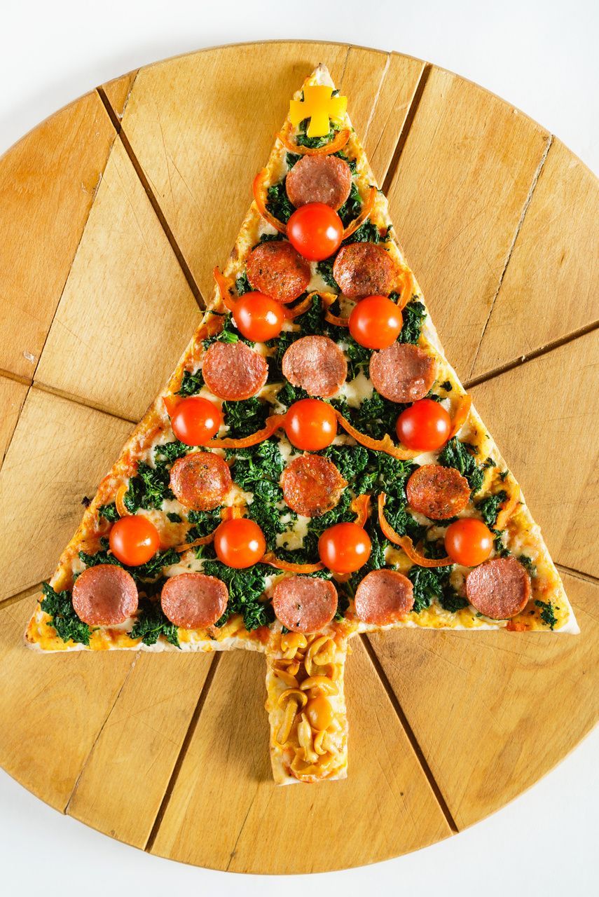 Pizza Christmas Tree