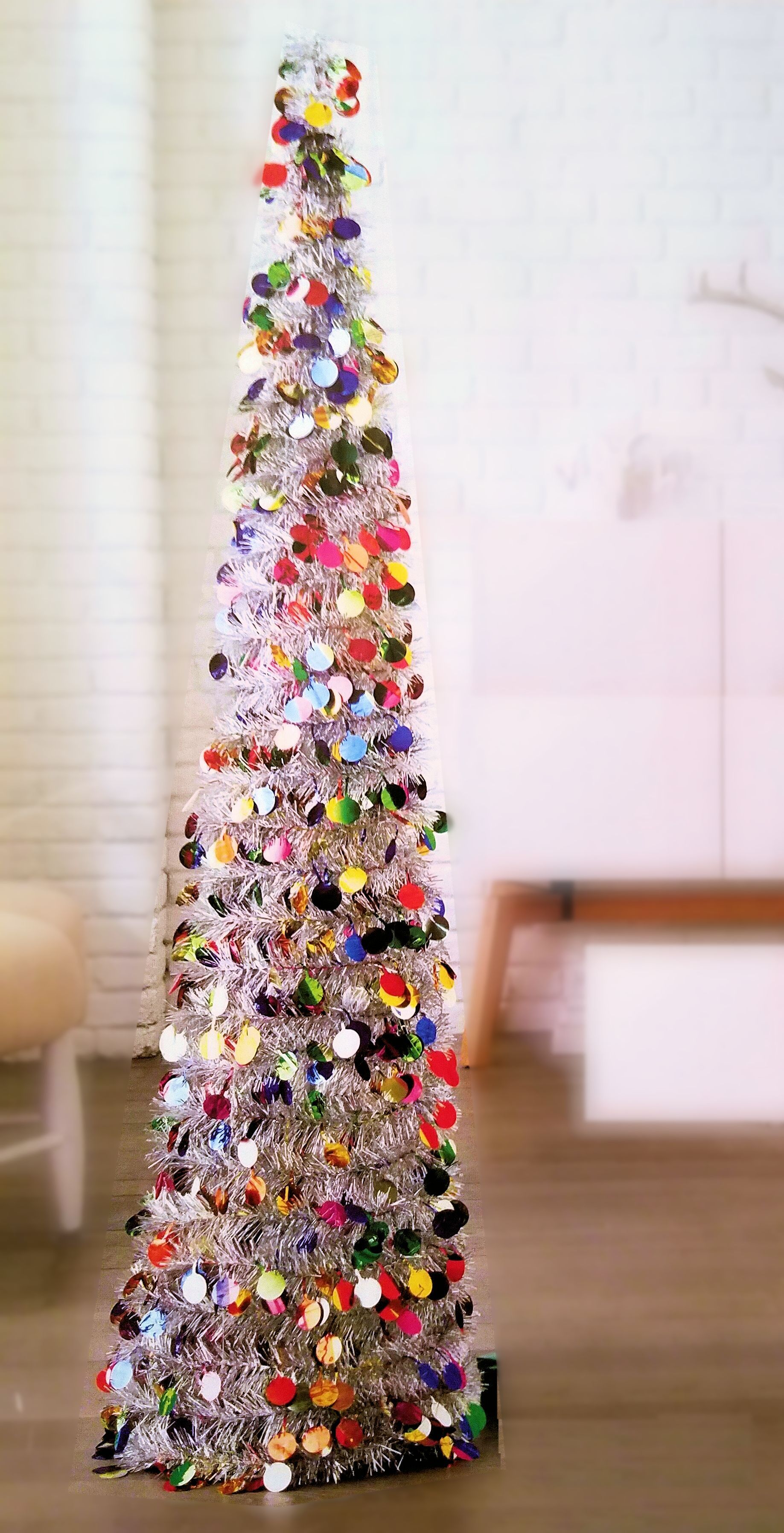 Pop-Up Tinsel Christmas Tree