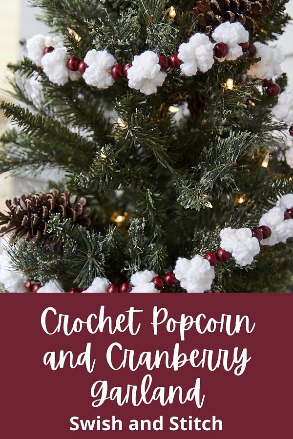 Popcorn and Cranberry Ornaments