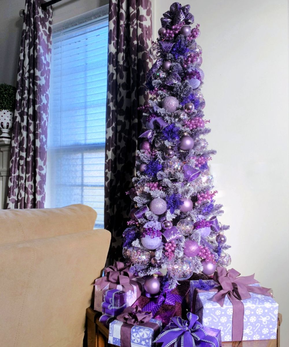 Purple Christmas Tree DIY