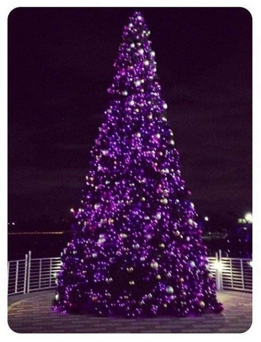 Purple Christmas Tree Lights