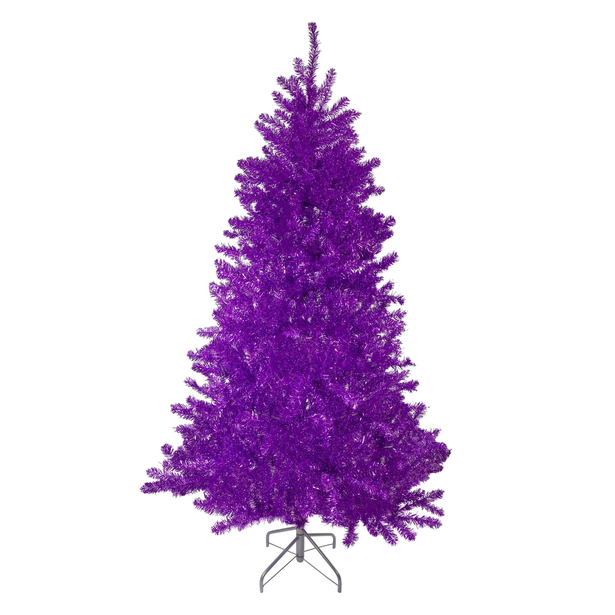 Purple Christmas Tree Metallic