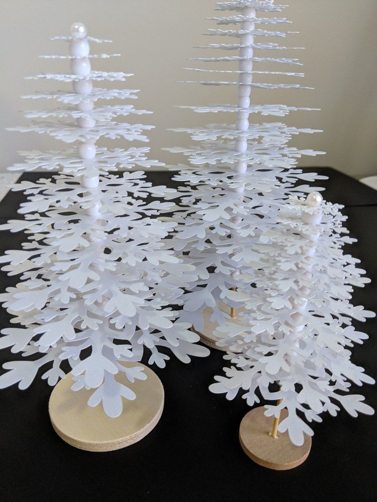 PVC Christmas Tree with Snowflakes