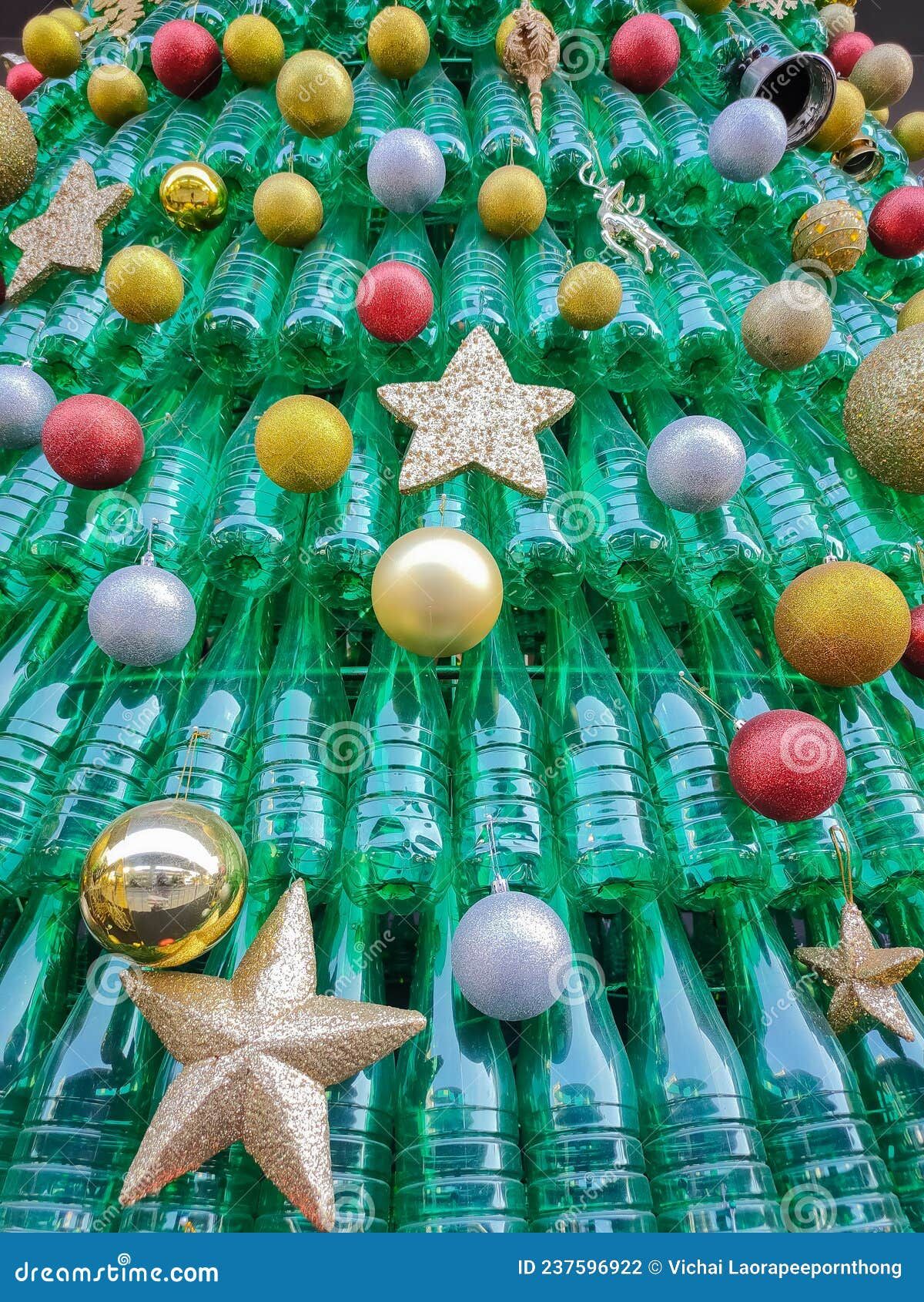 Recycled Bottle Christmas Tree