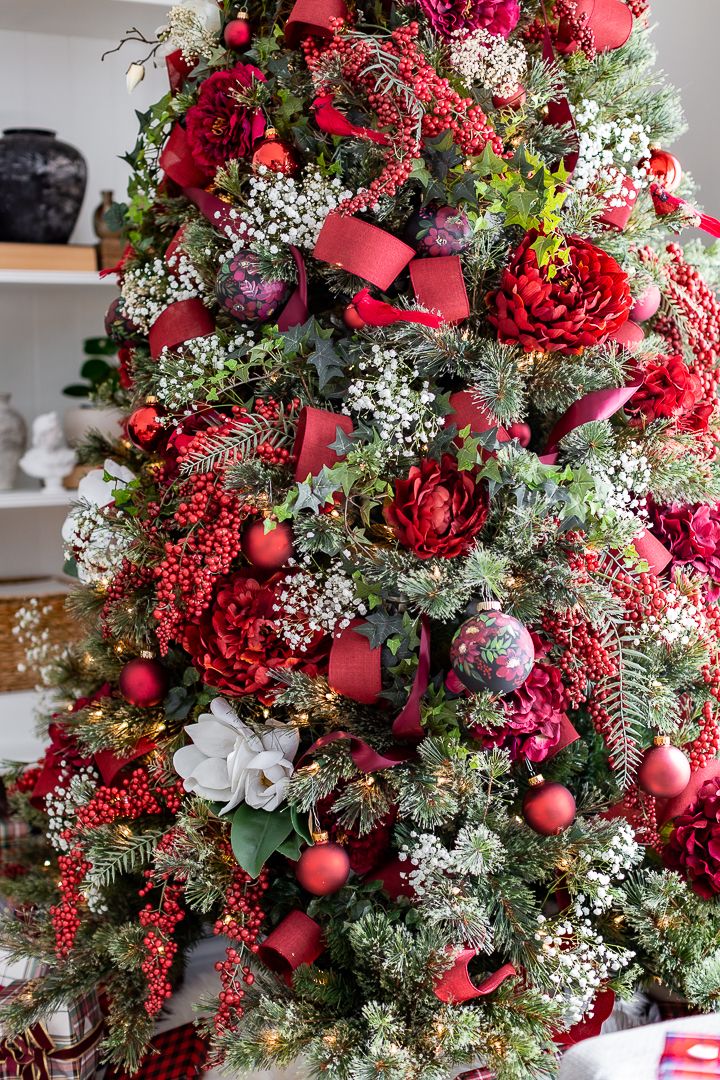 Red Berry and Ornament Tree