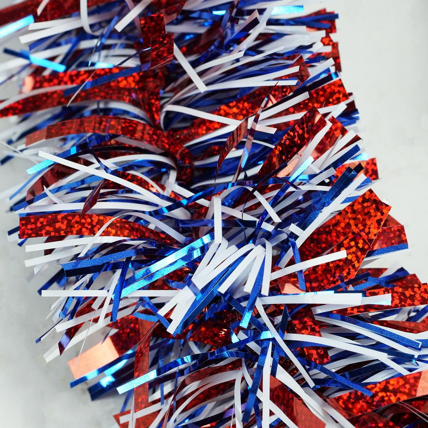 Red, White, and Blue Tinsel Garland