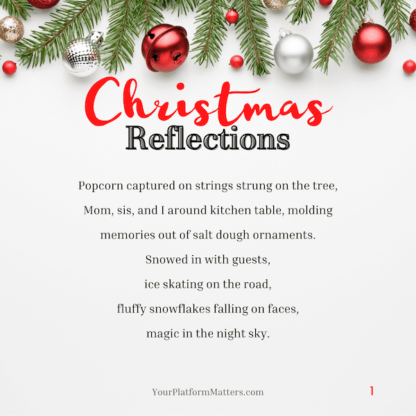 Reflections for Christmas