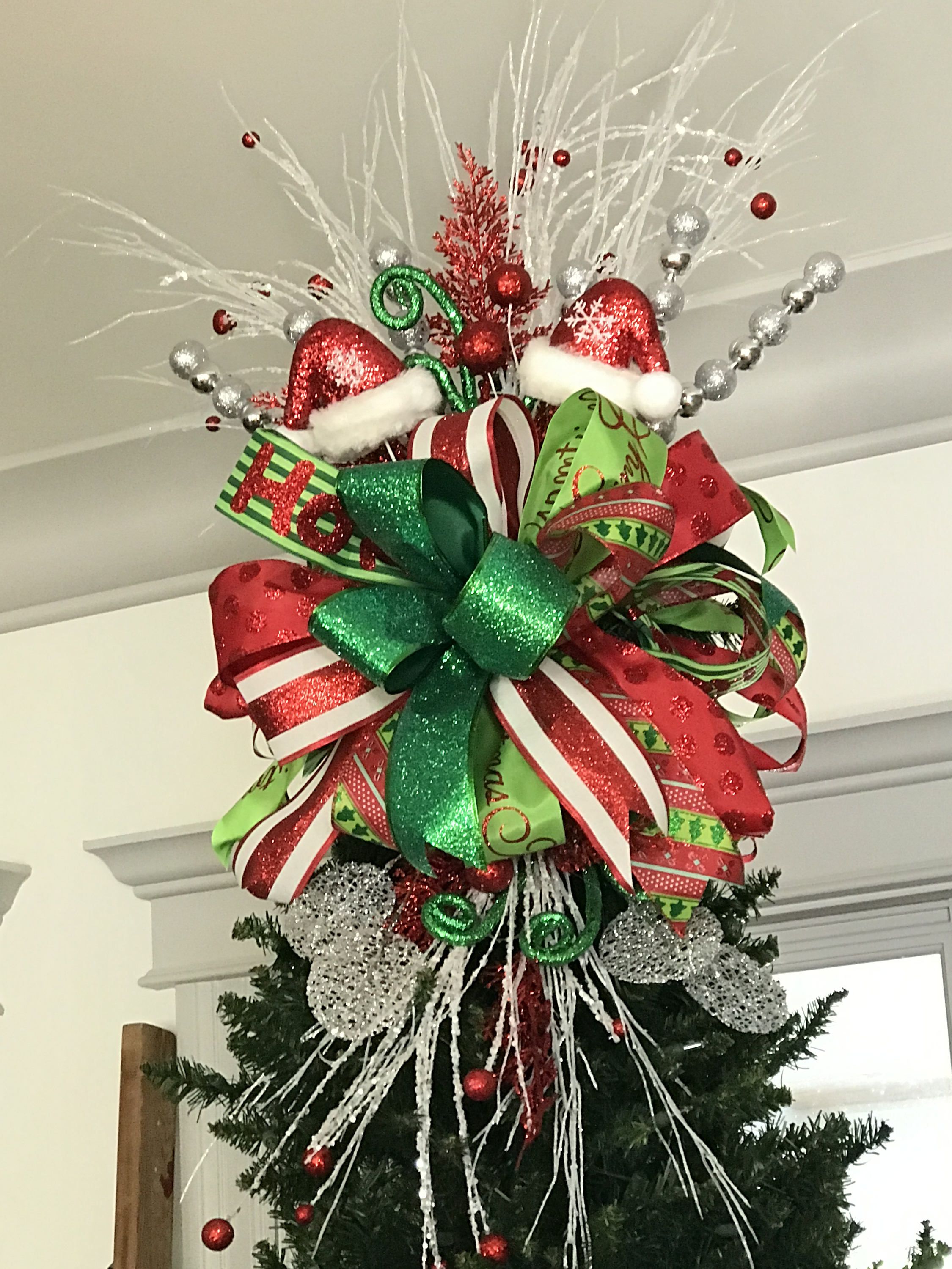 Ribbon Christmas Tree Topper