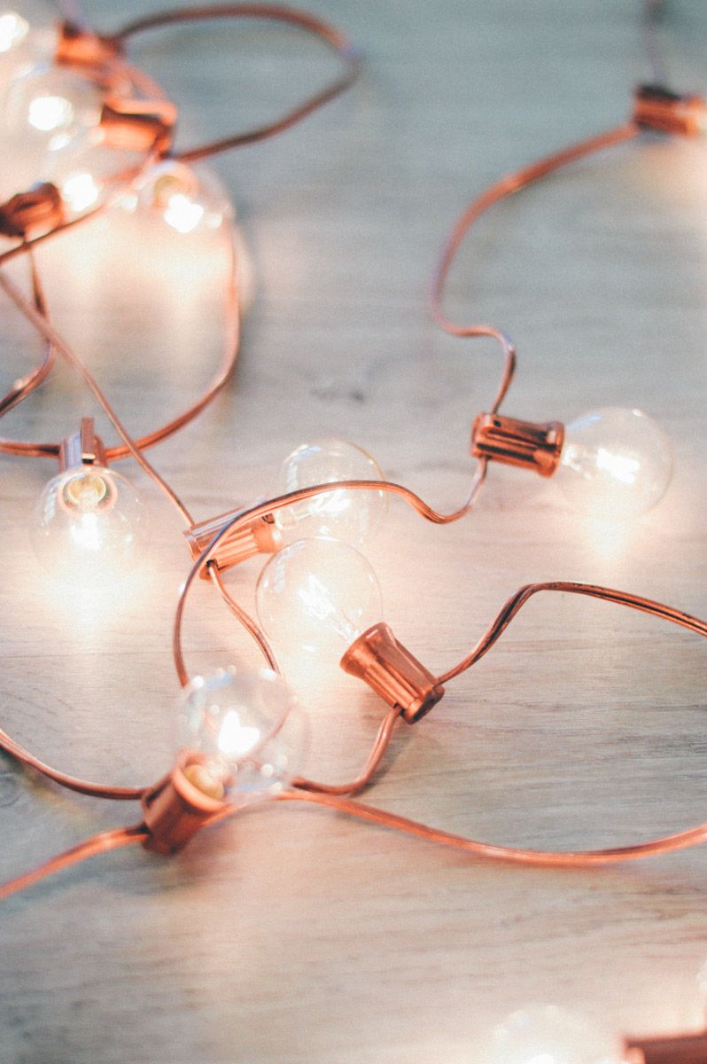 Rose Gold Christmas Lights