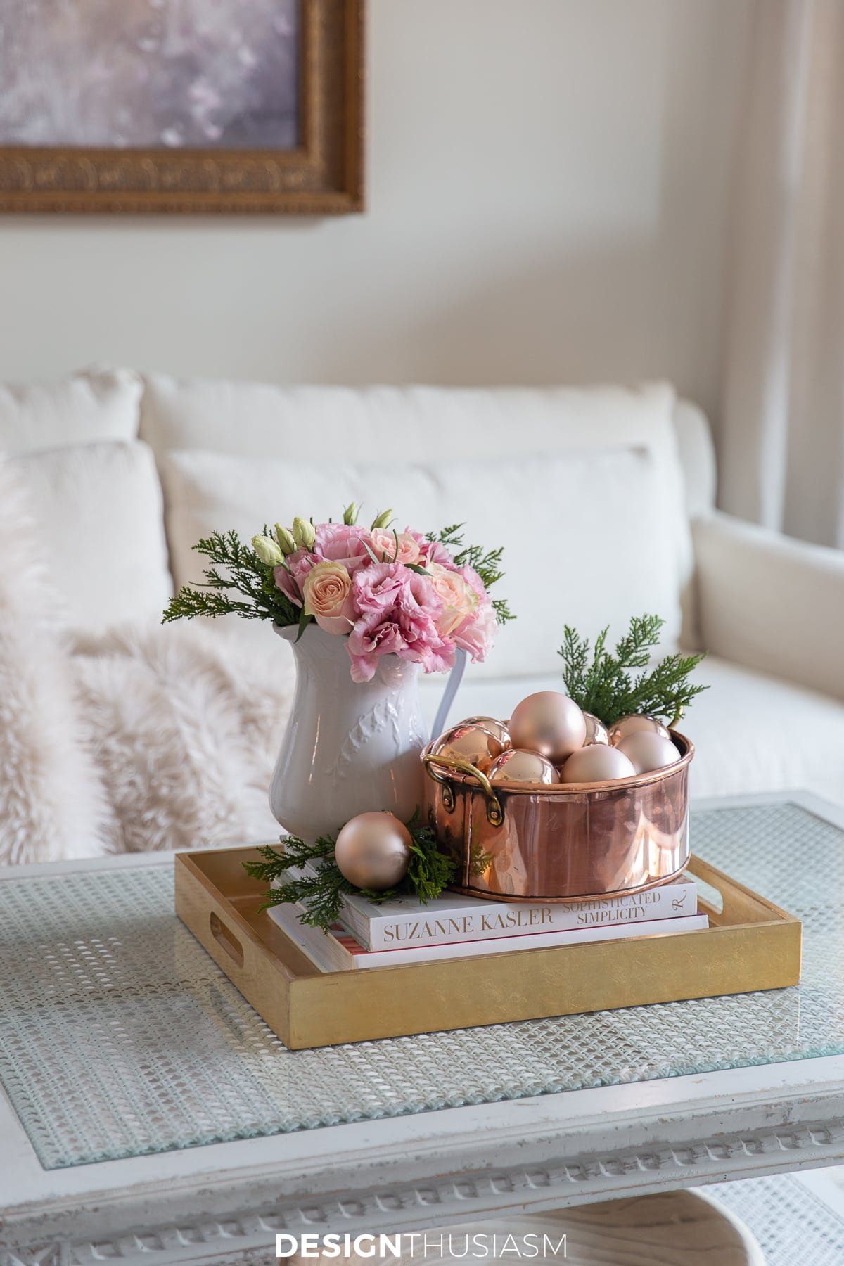 Rose Gold Holiday Decor