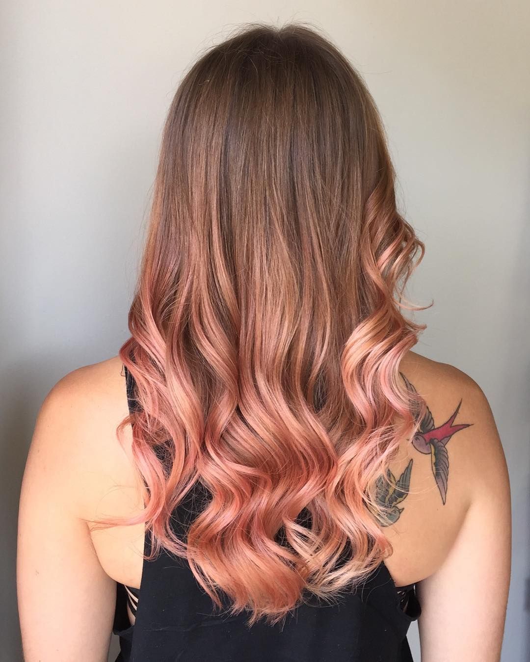 Rose Gold Ombre Effect