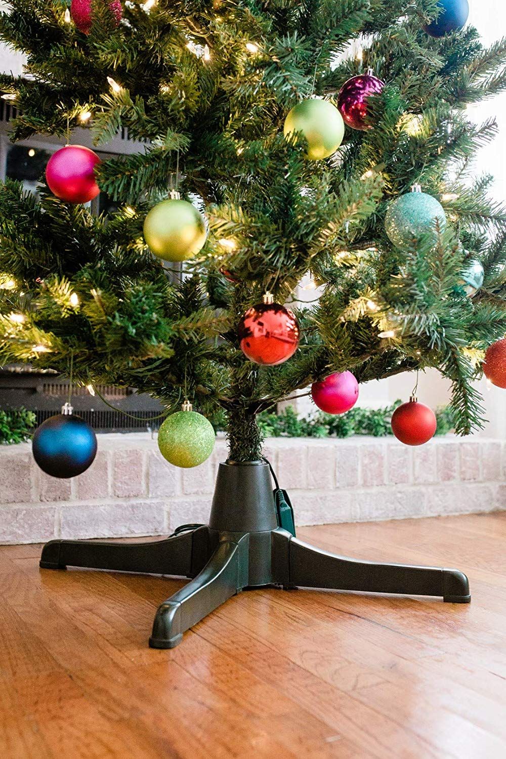 Rotating Wooden Christmas Tree Stand