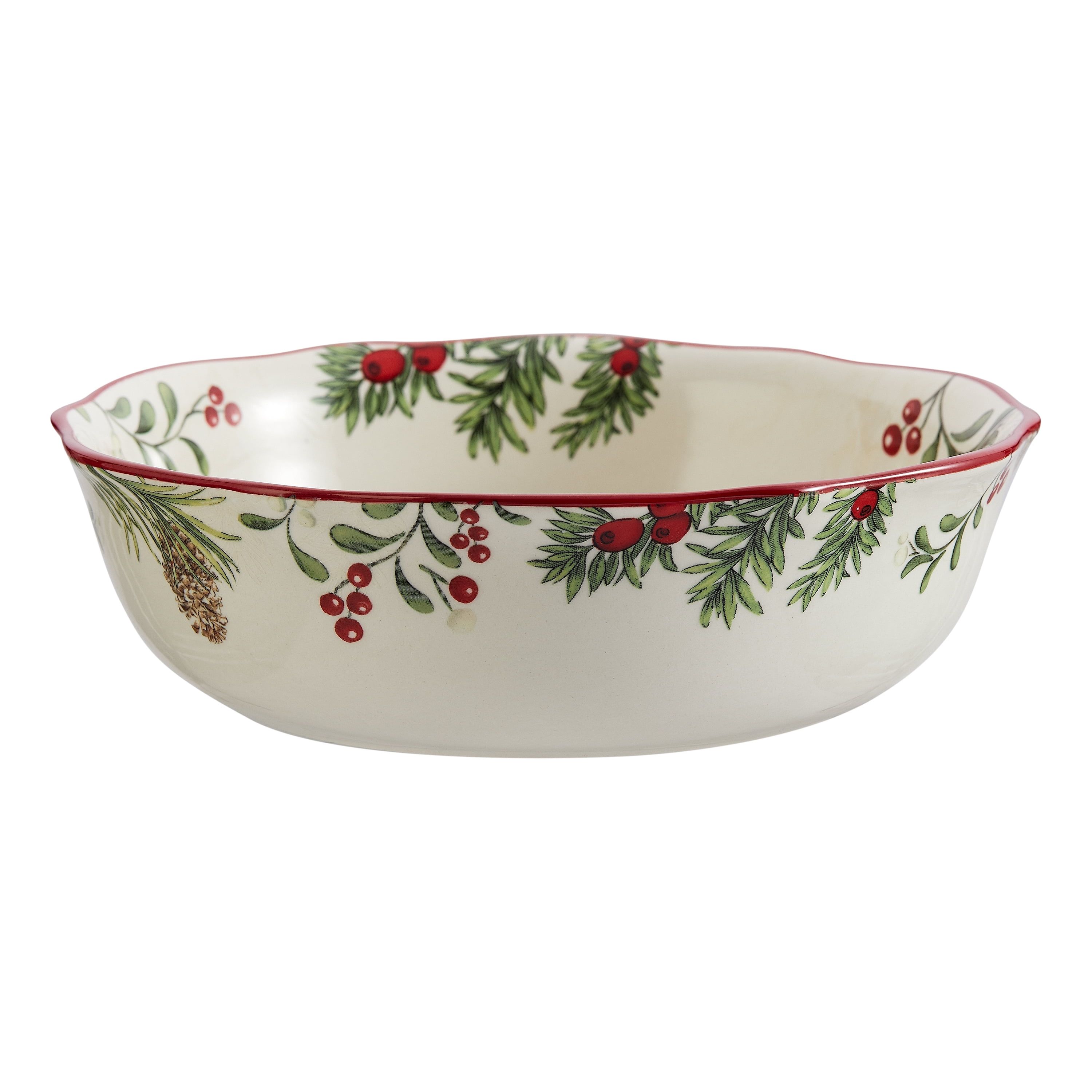 Rustic Christmas serving bowls