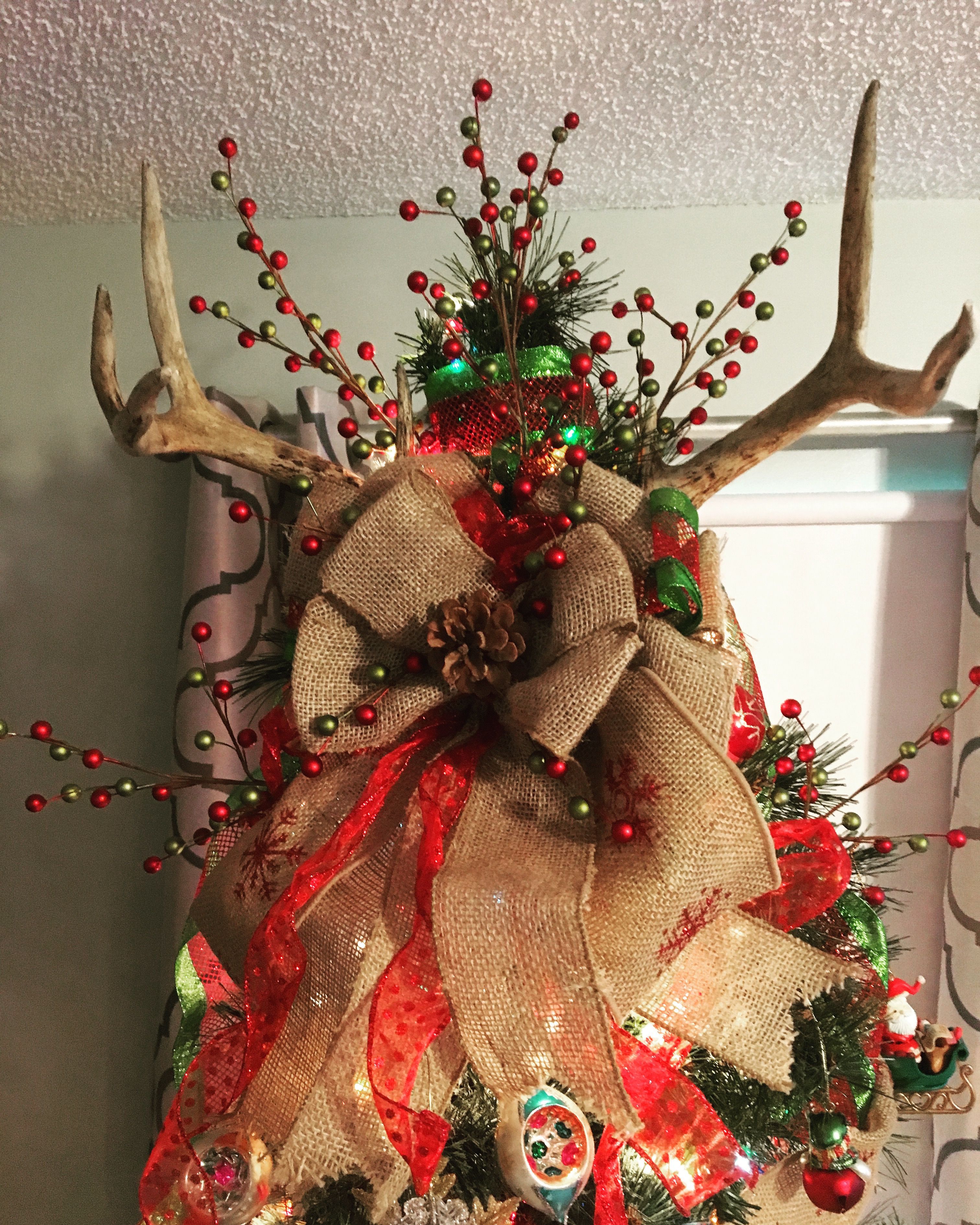 Rustic Christmas tree topper