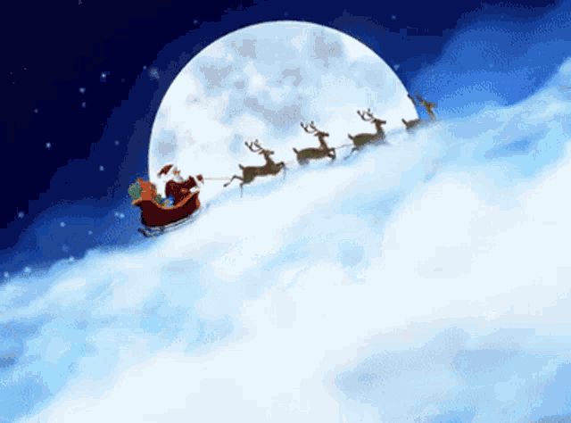 Santa's Sleigh Ride GIF