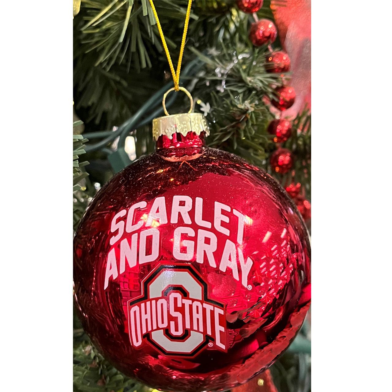 Scarlet Gray Ornaments