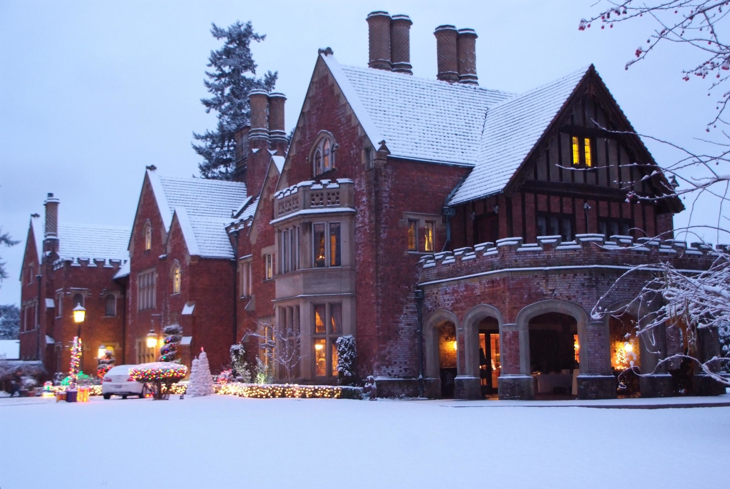 Scottish castle Christmas