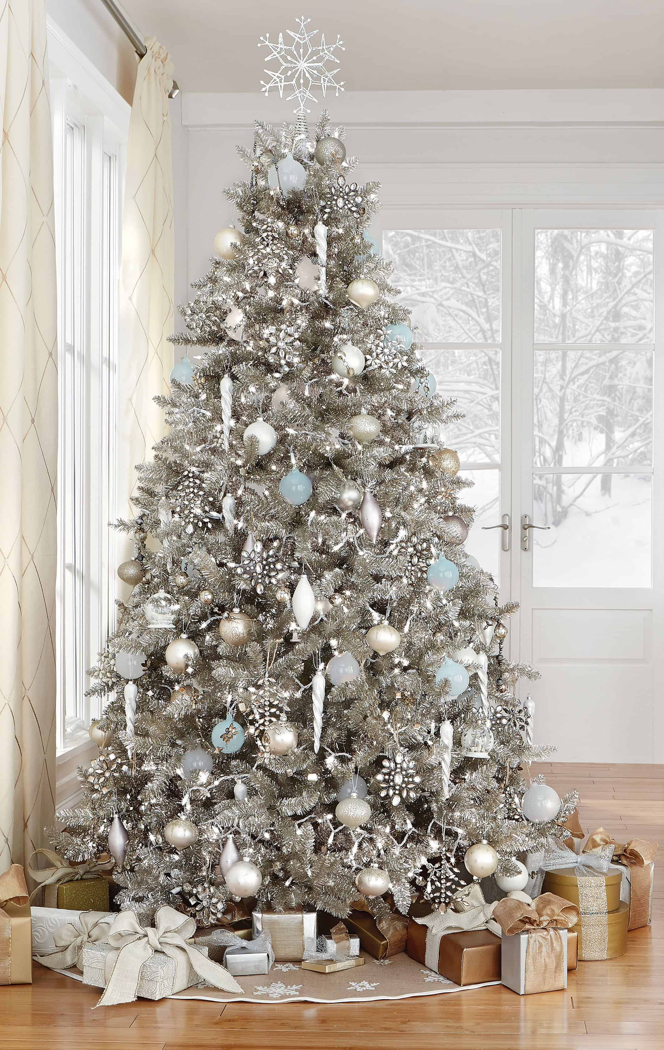 Silver Leaf Christmas Tree Decorating Tips