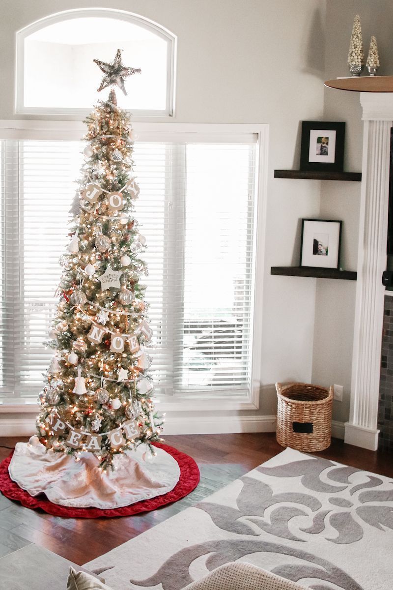 Slim Pencil Christmas Tree Decorating Ideas