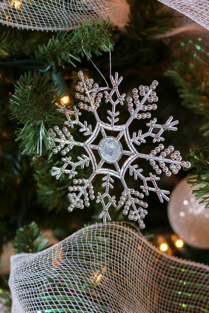 Snowflake Christmas Tree Decorations