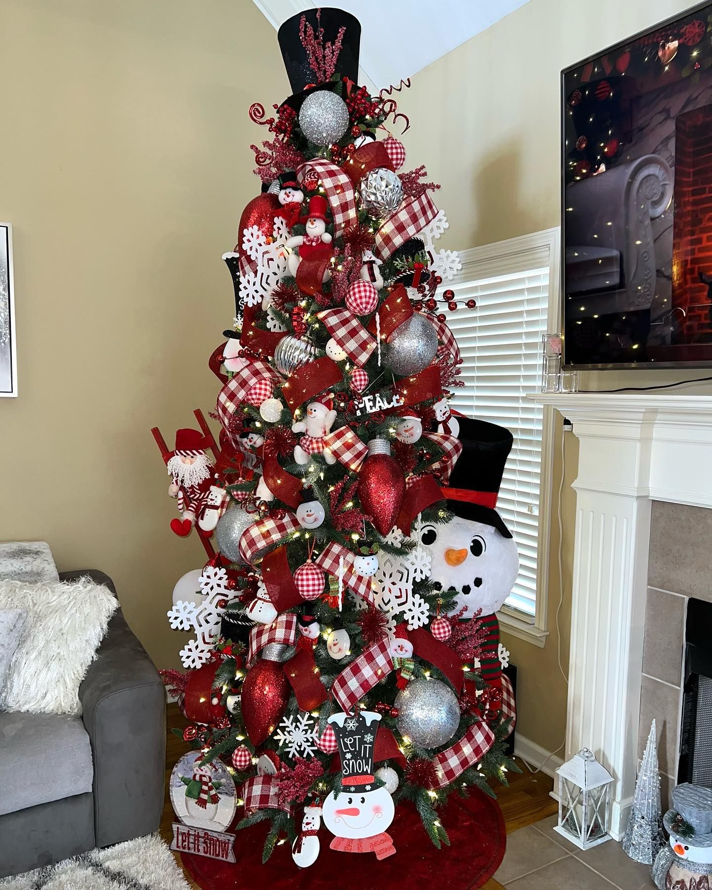 Snowman Christmas Tree for Toddlers