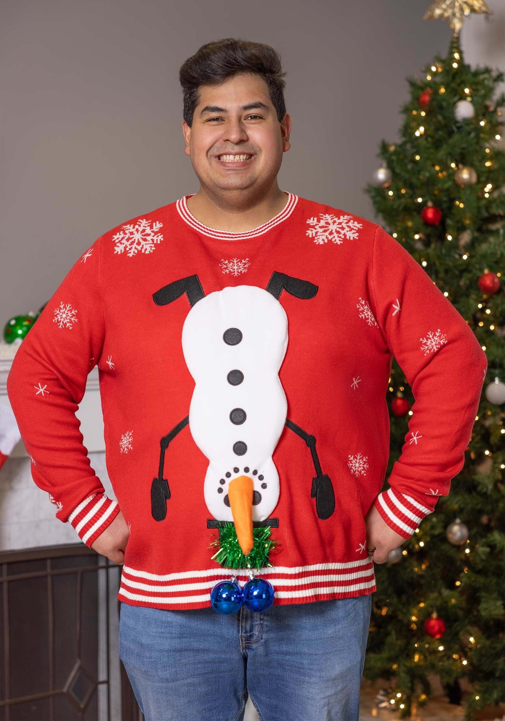 Snowman ugly Christmas sweater