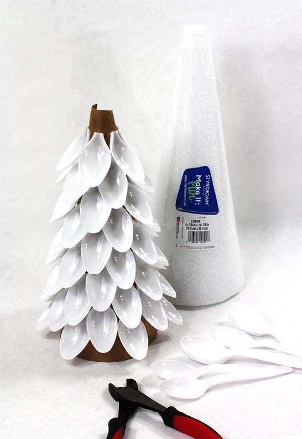 Styrofoam cone crafts