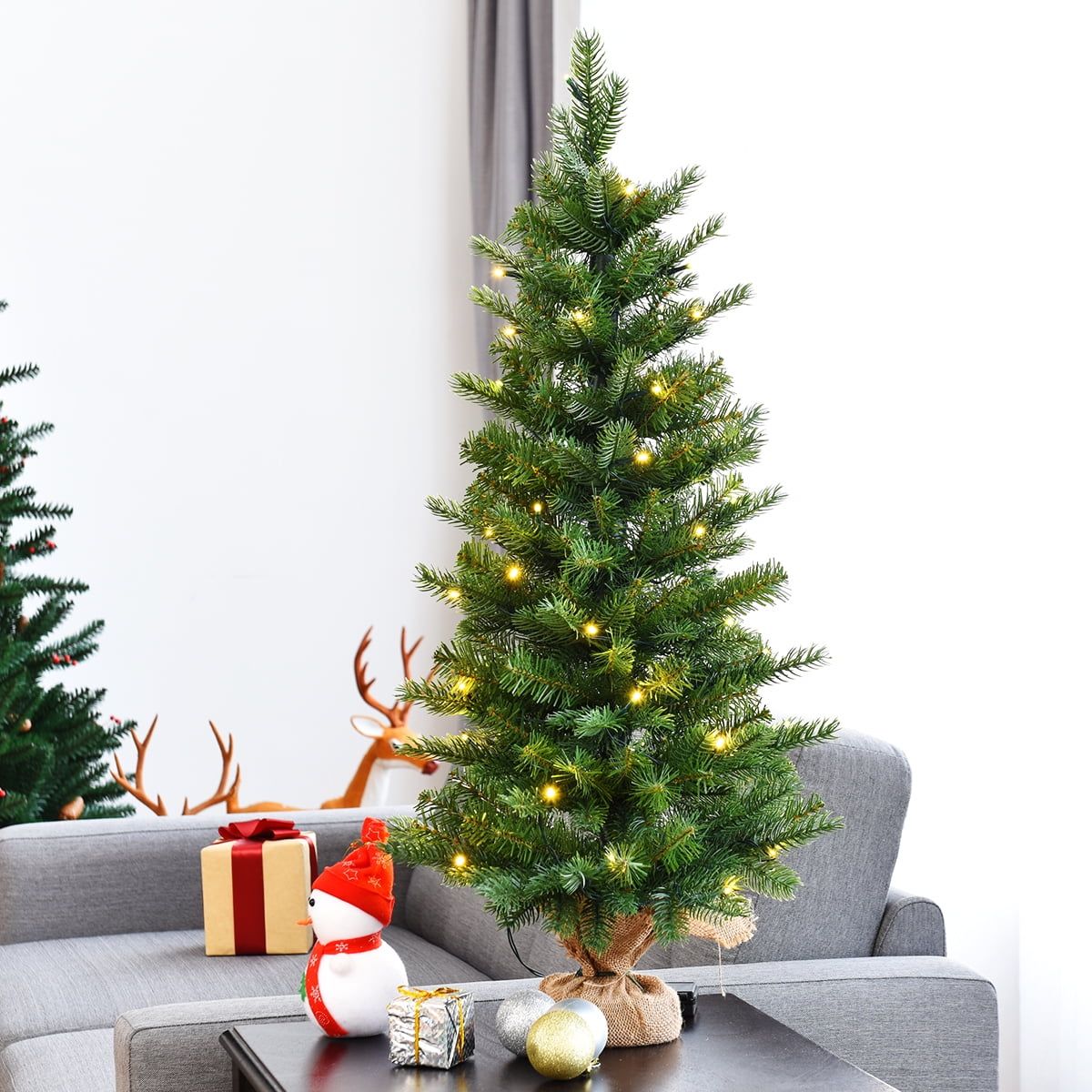 Tabletop Battery-Operated Christmas Tree