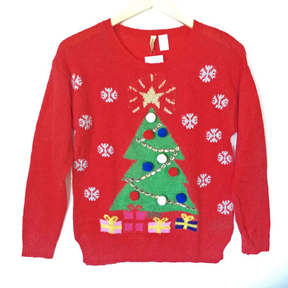 Tacky textile ugly Christmas sweater